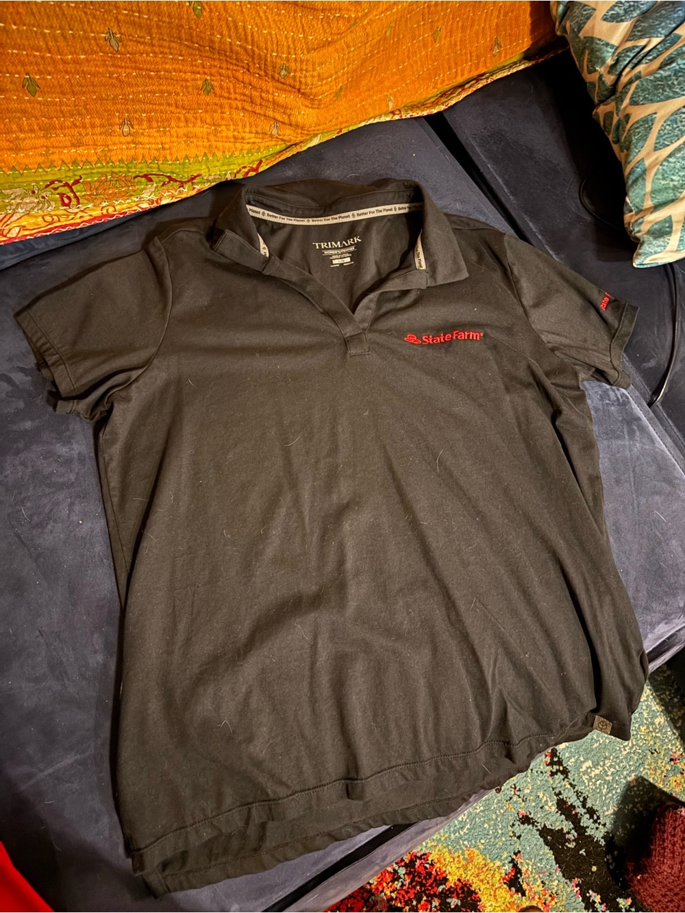 Black Trimark Polo Shirt - Women's